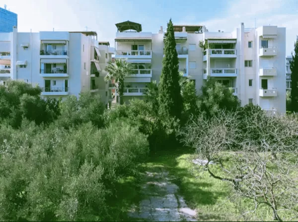 The building in green